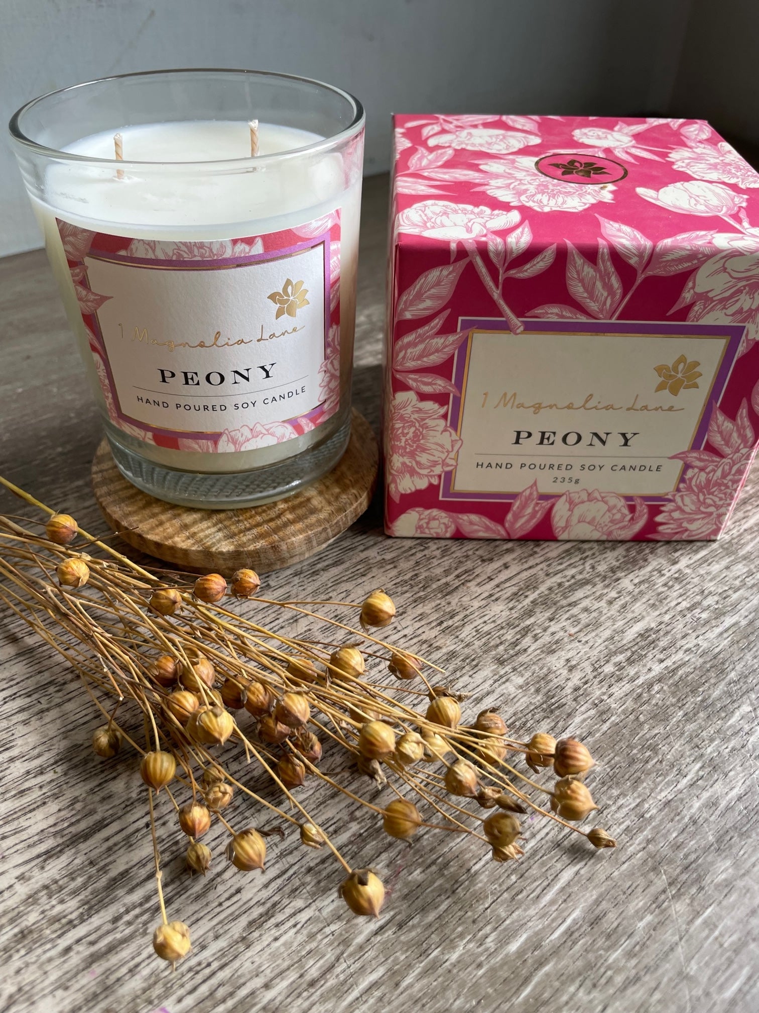 Peony Candle
