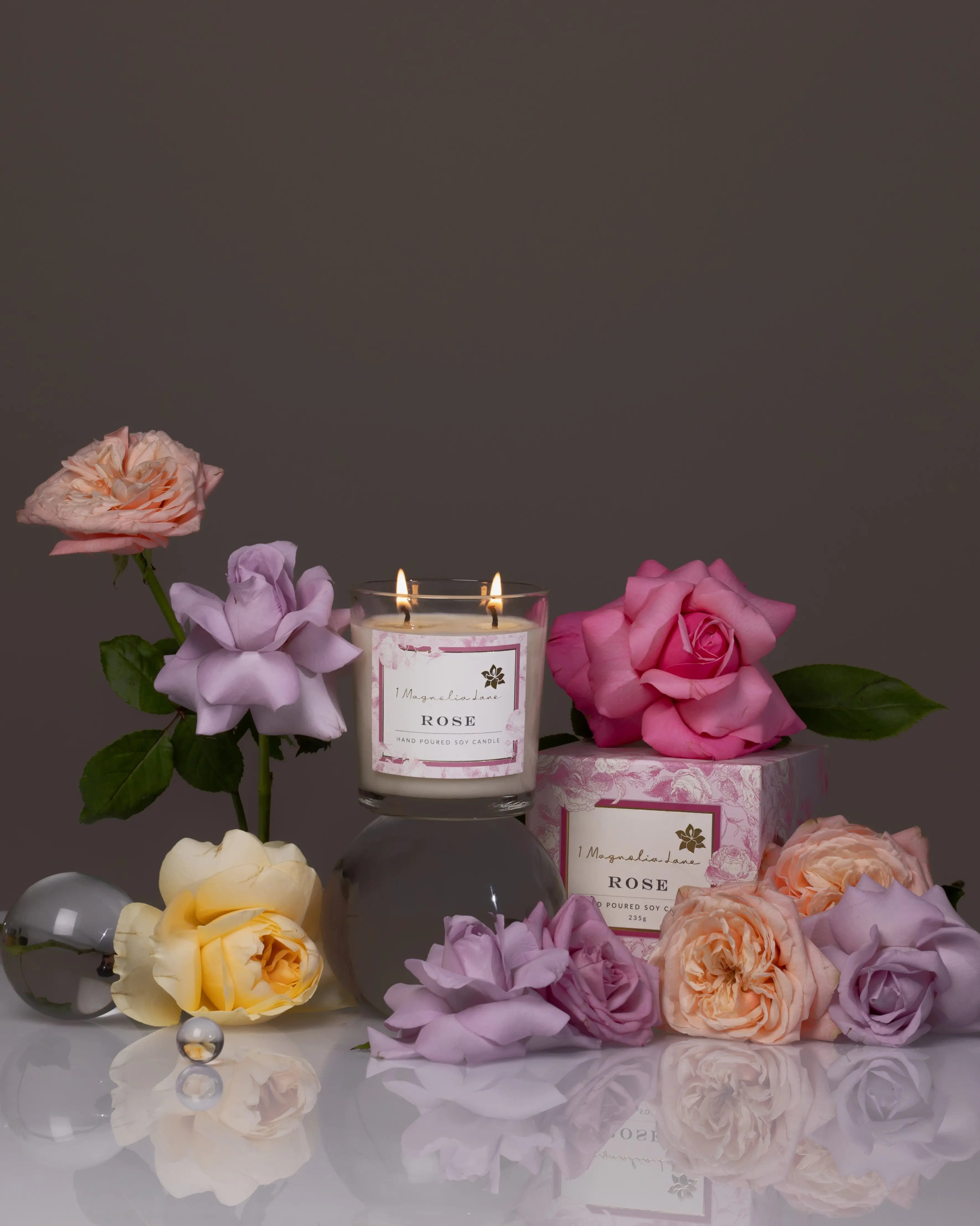 Rose Candle