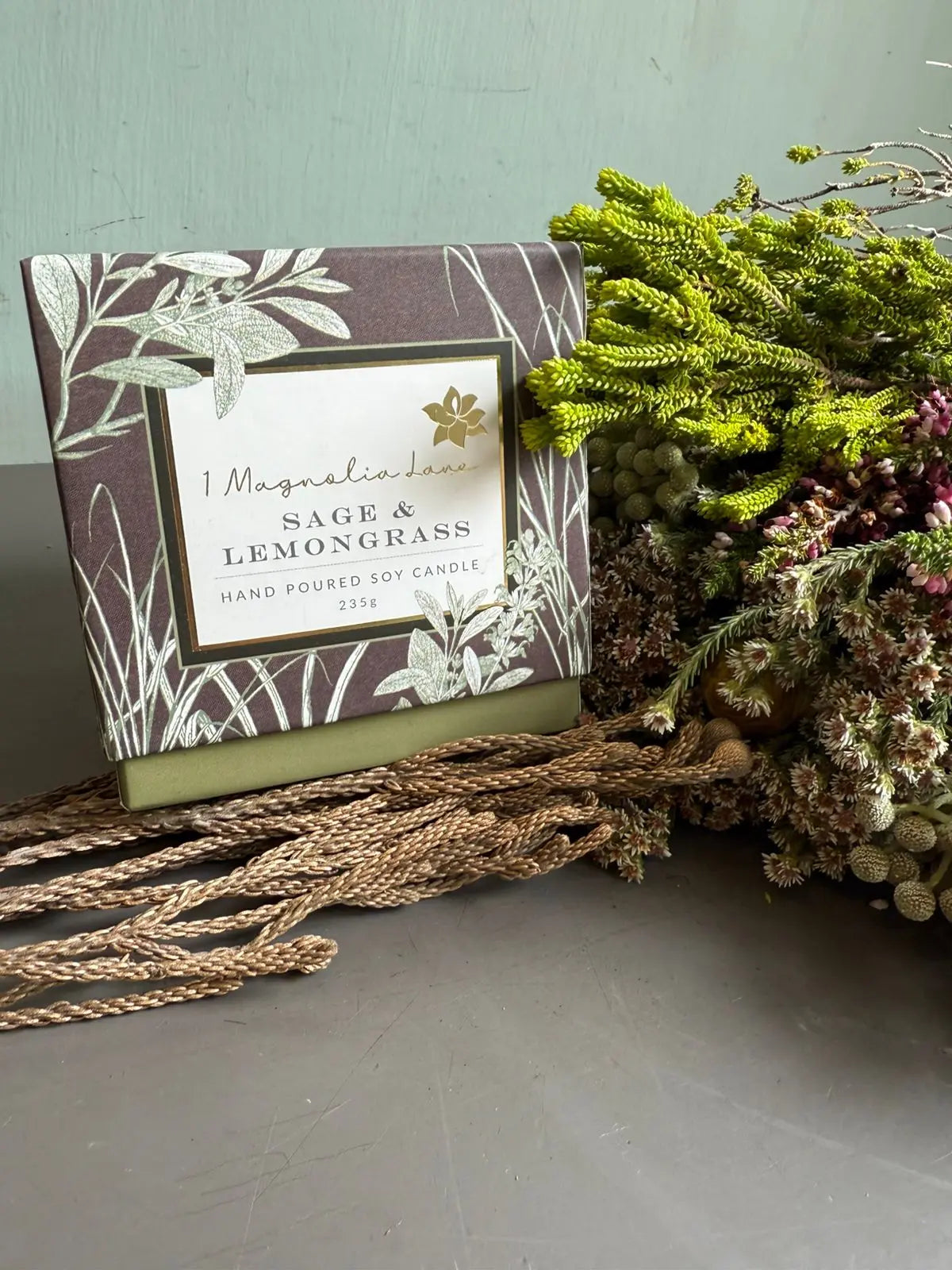 Sage & Lemongrass Candle 1magnolialane