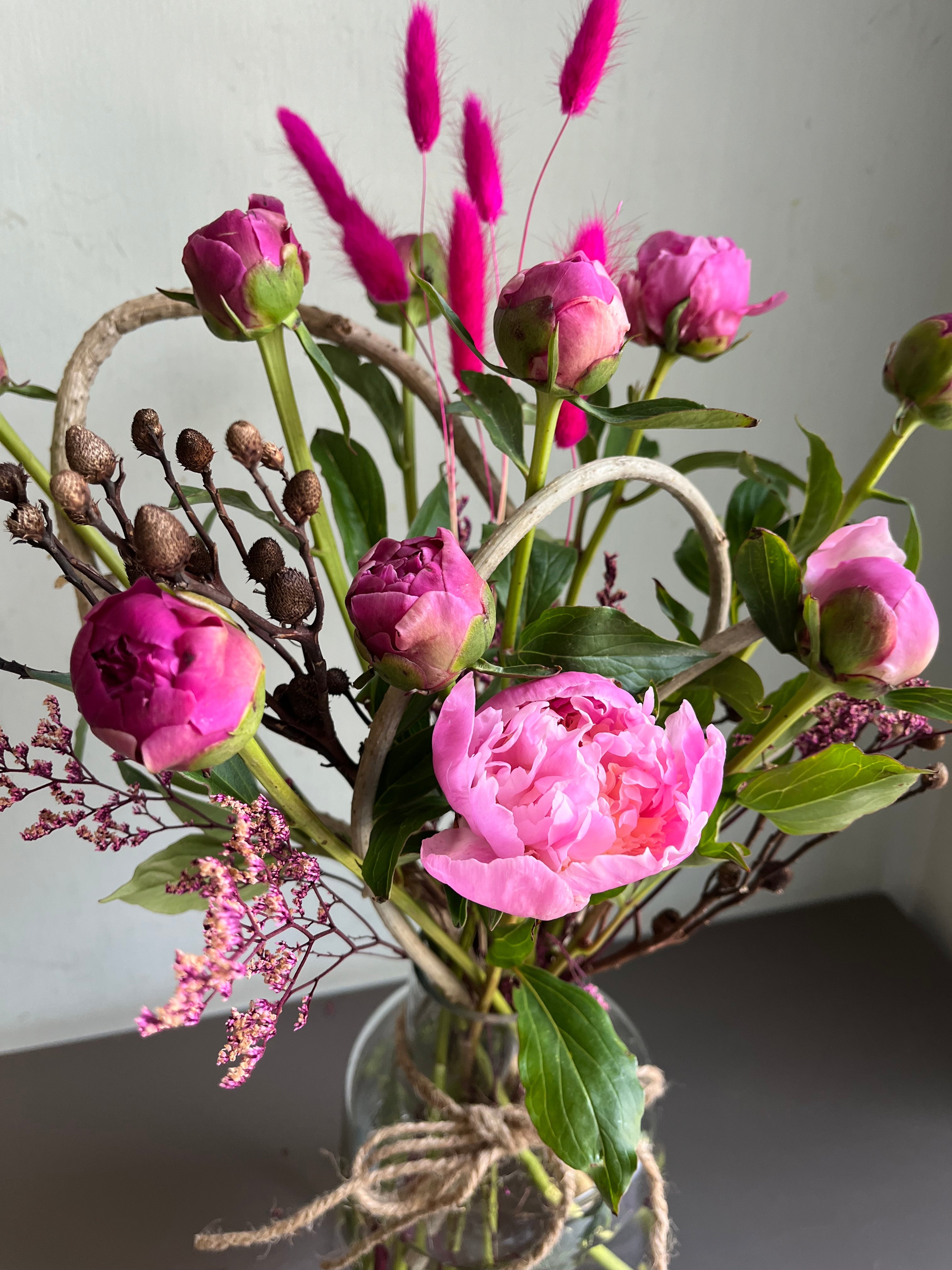Peony Party In A Vase