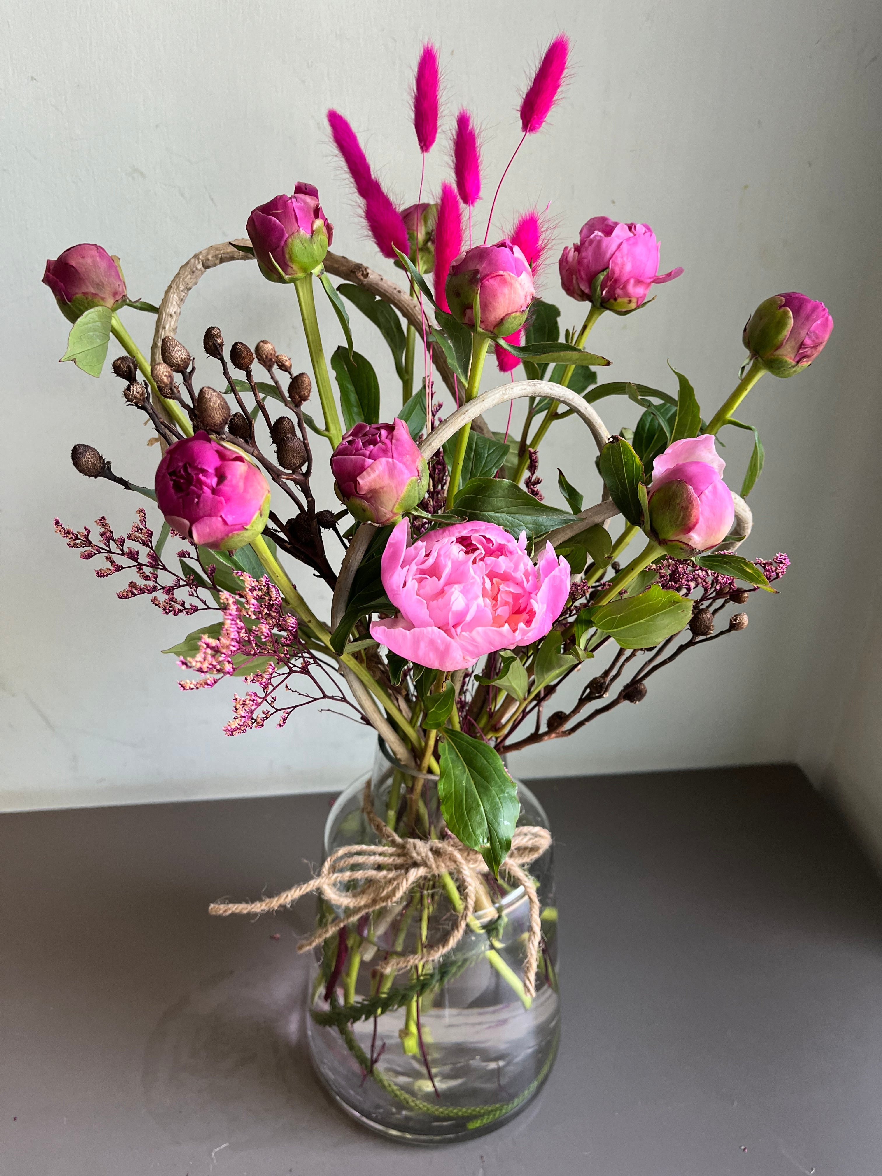 Peony Party In A Vase